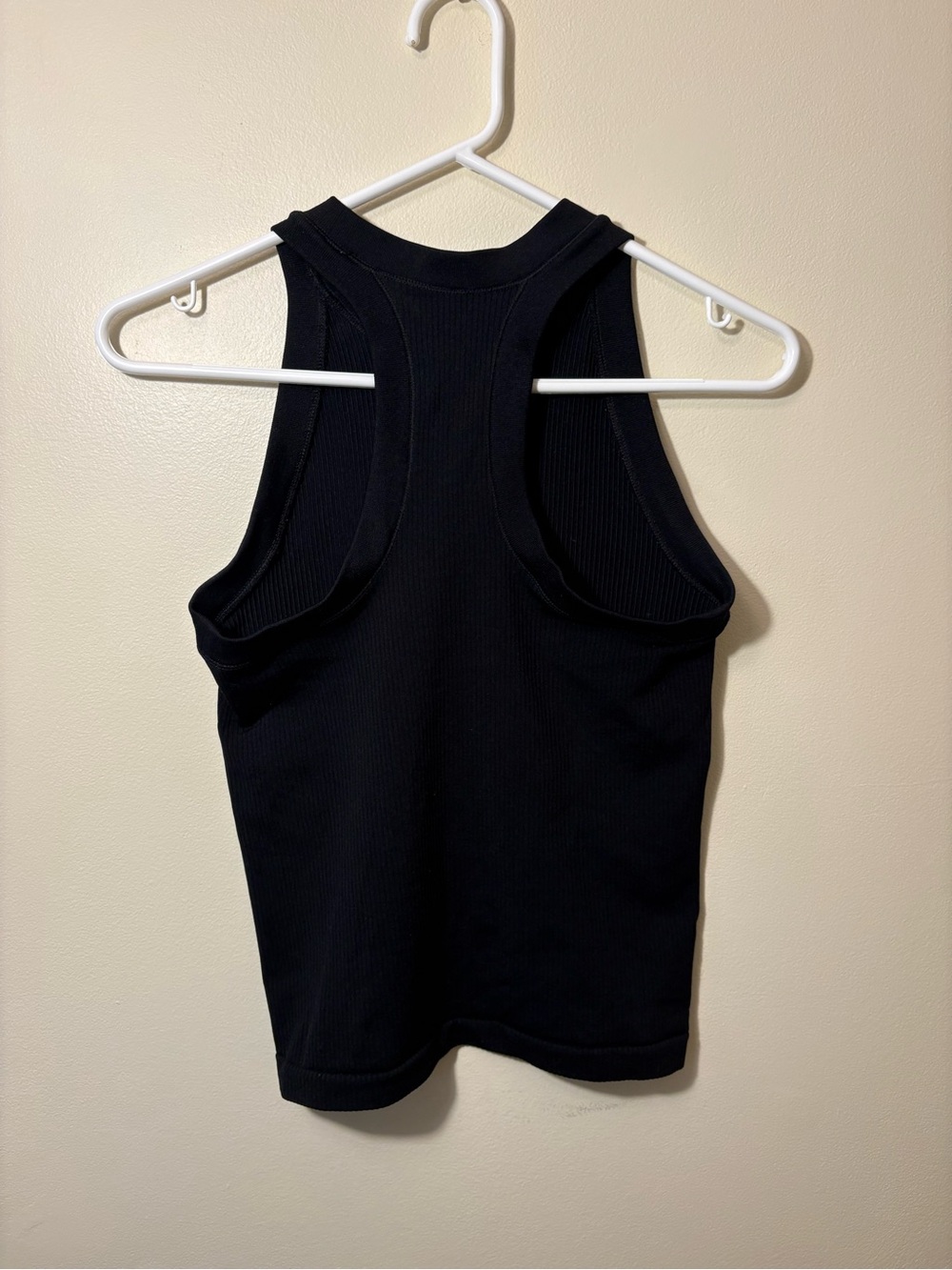 Athleta Black Ribbed Racerback Tank Top - Picture 2 of 2